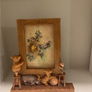 Vintage Charpente Disney Winnie The Pooh Tigger Eeyore Piglet Picture Frame RARE